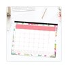 Blue Sky Day Designer Academic Year Desk Pad, 22 x 17, White Floral, 2019-2020 107938